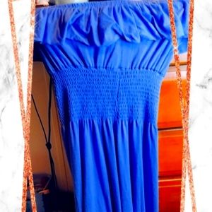 Blue maxi dress size medium
